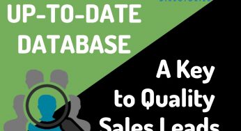 Up-to-date Database: A Key to Quality Sales Leads